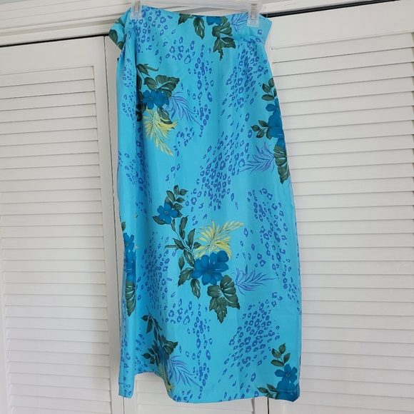 Worthington tropical print wrap skirt size 16 - Picture 4 of 4